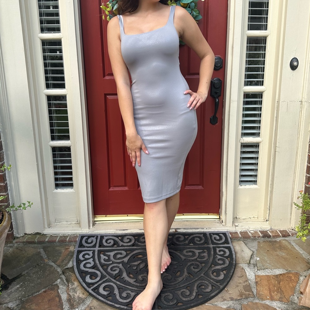Silver Kim K Dress